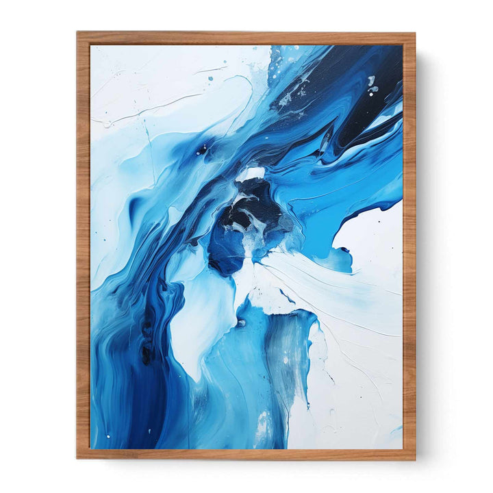 Black And Blue Abstract Painting