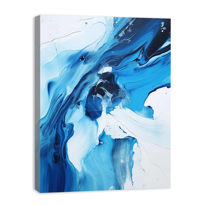 Black And Blue Abstract Painting