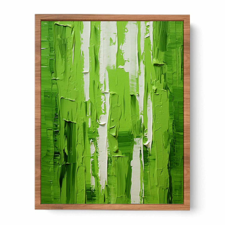 Green Knife Abstract Art Painting