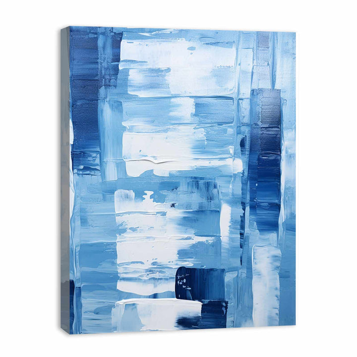 Knife Blue  Abstract Art Painting