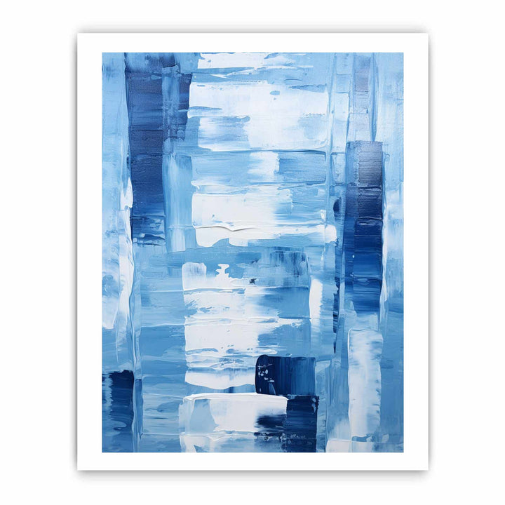 Knife Blue  Abstract Art Painting