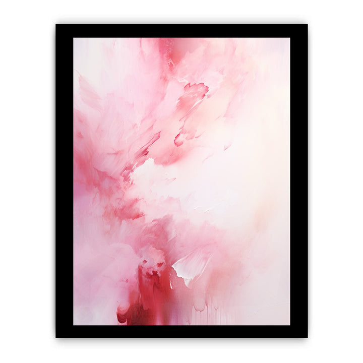 White Pink Abstract Painting