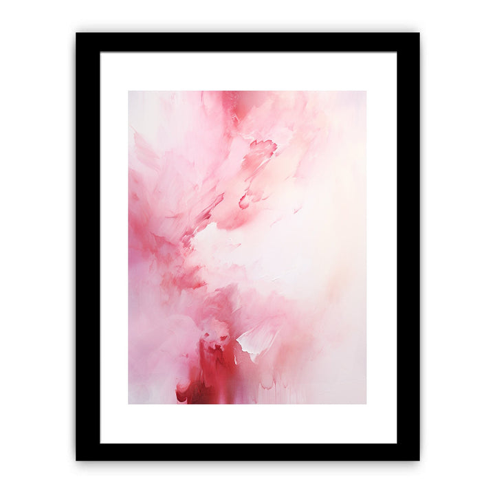 White Pink Abstract Painting