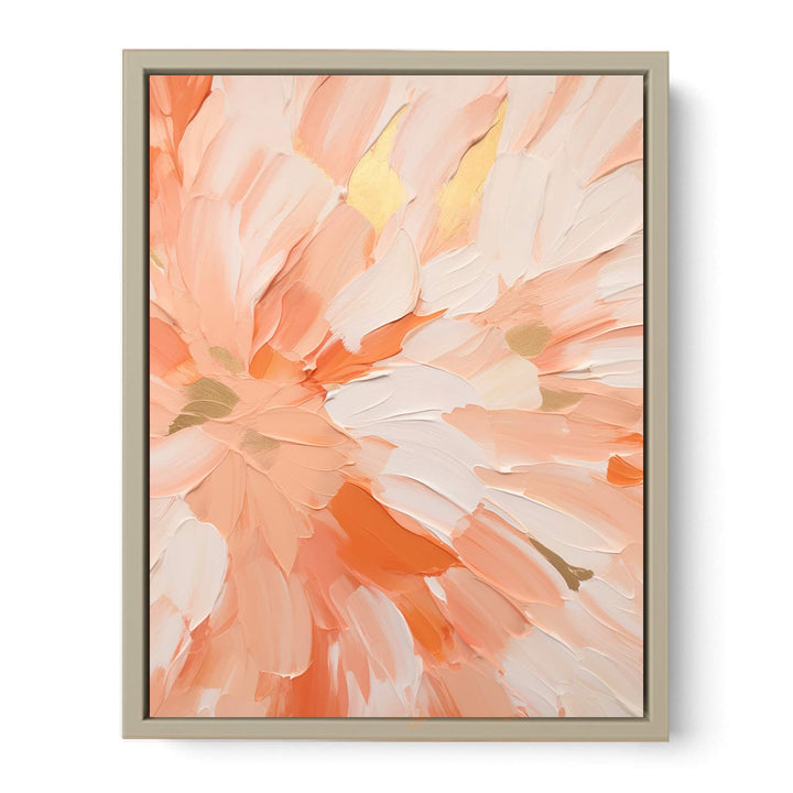 Peach Abstract Painting