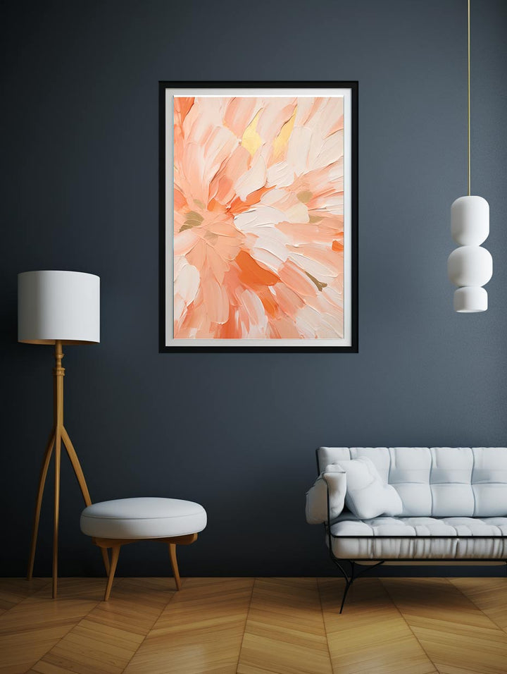 Peach Abstract Painting