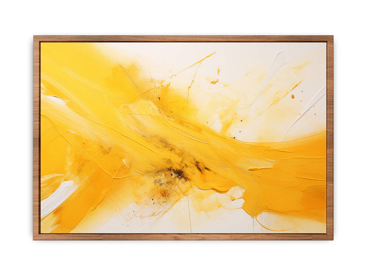 Knife Art Yellow Abstract Painting