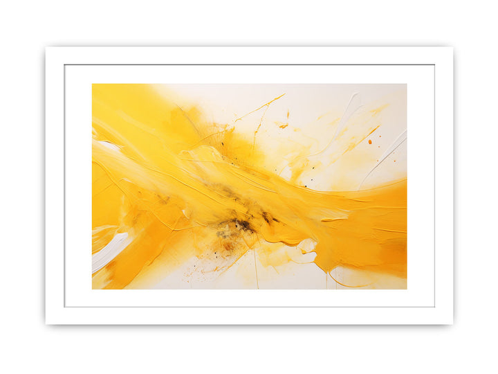 Knife Art Yellow Abstract Painting