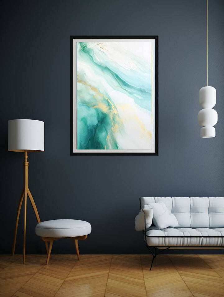 Sea Green Abstract Painting