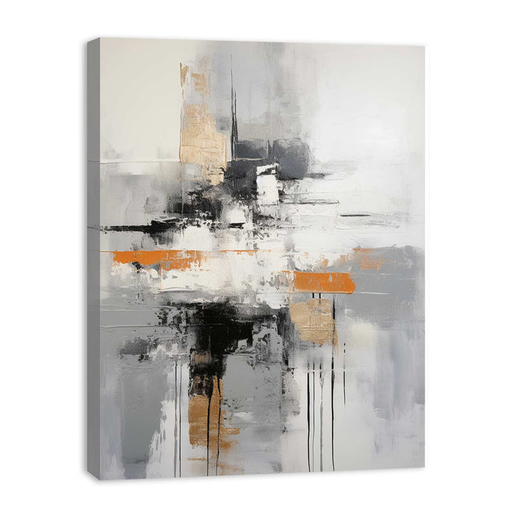 Abstract Grey Brown Painting