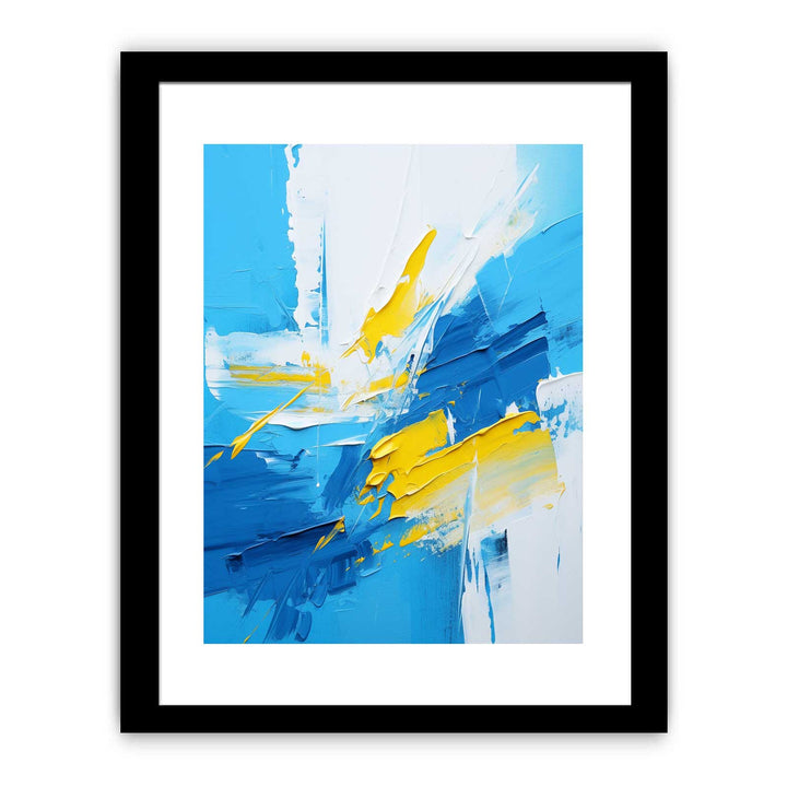 Abstract Painting Yellow Blue