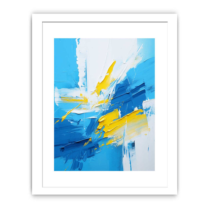 Abstract Painting Yellow Blue