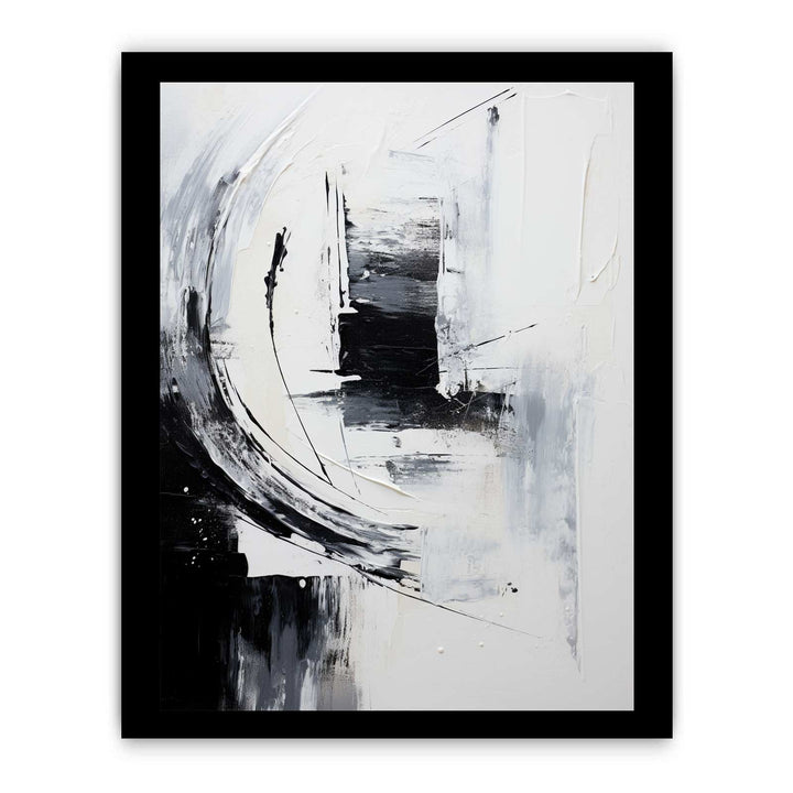 White And Grey Abstract Painting