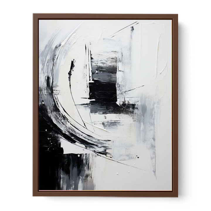 White And Grey Abstract Painting