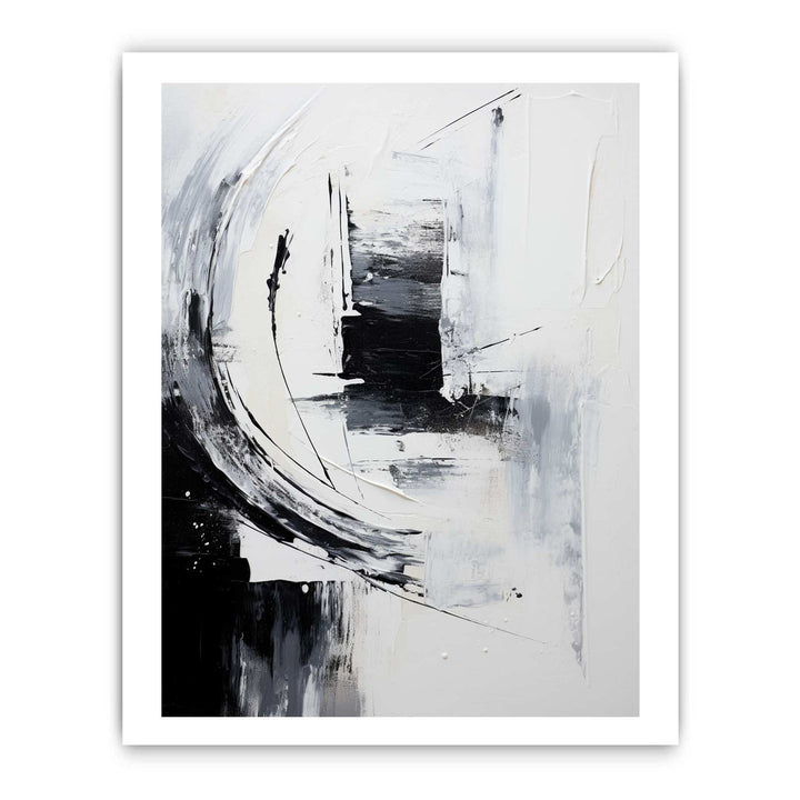 White And Grey Abstract Painting