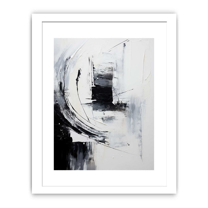 White And Grey Abstract Painting