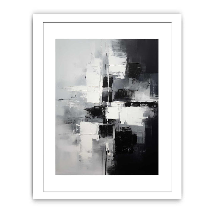 Abstract Black And Grey Painting