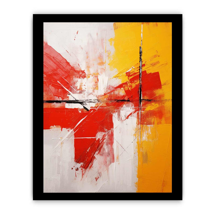 Abstract Painting Red And Yellow