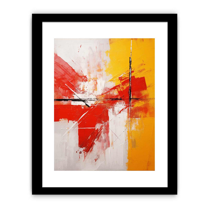 Abstract Painting Red And Yellow