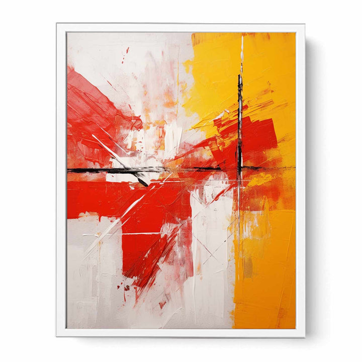 Abstract Painting Red And Yellow