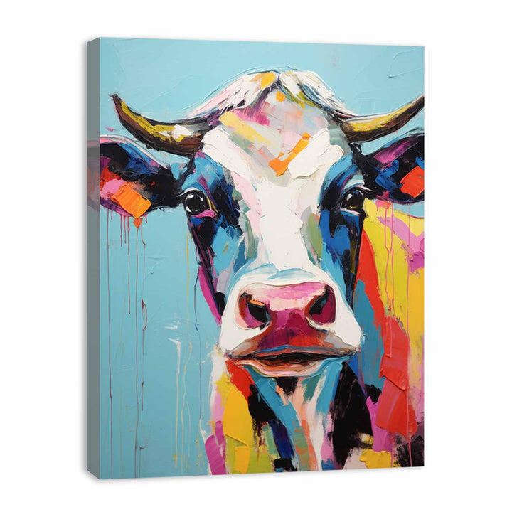 Cow Modern Art Painting  