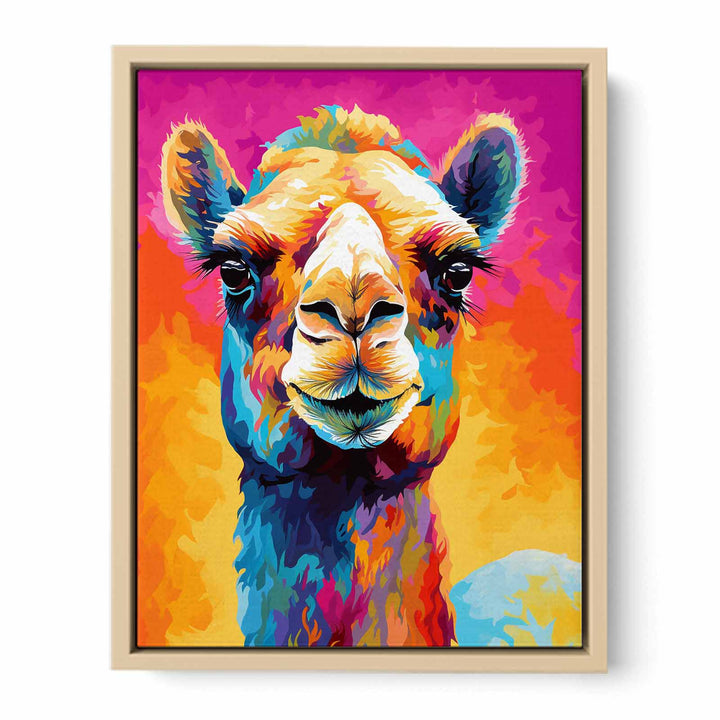 Camel Modern Art Painting  Framed Print