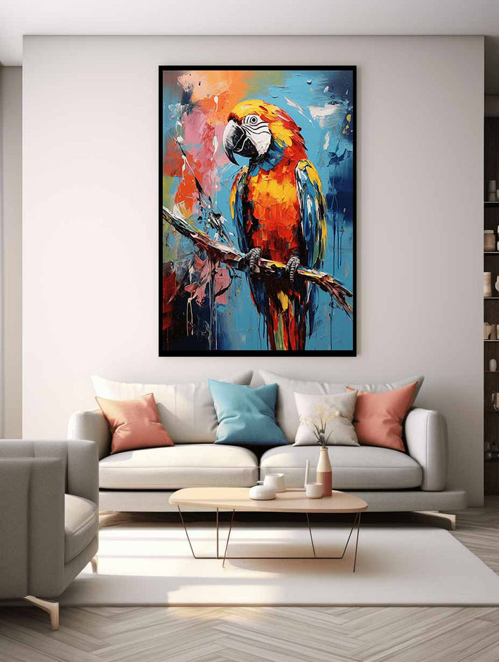 Parrot Modern Art Painting 