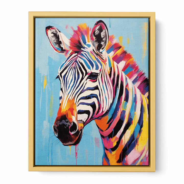 Modern Zebra Art Painting  Poster