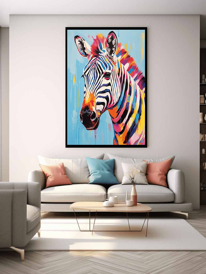 Modern Zebra Art Painting 