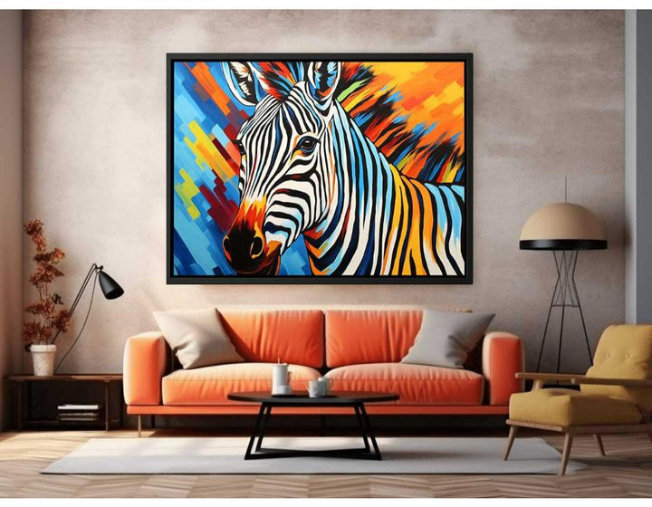 Modern art Zebra Painting  