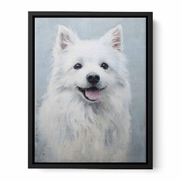 White Dog Modern Painting  