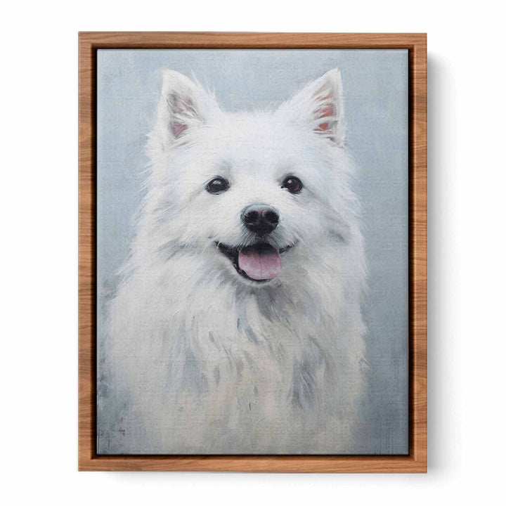 White Dog Modern Painting  