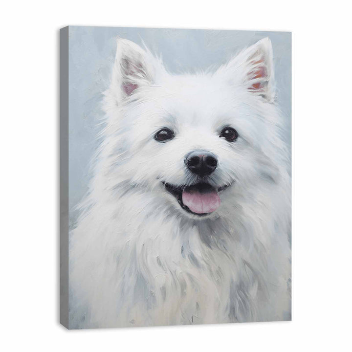 White Dog Modern Painting  