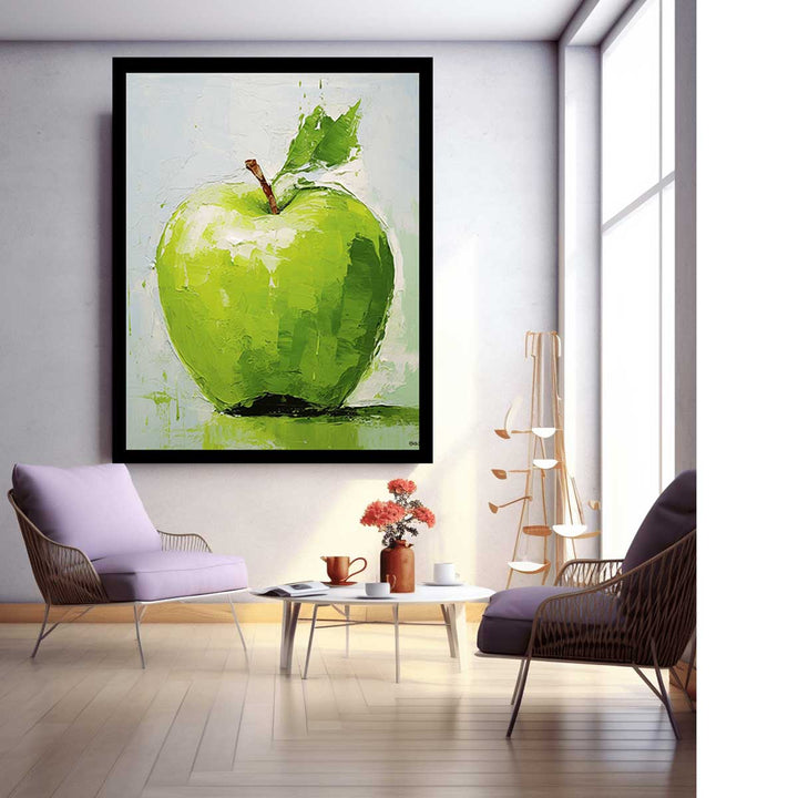 Apple Yellow Modern Painting