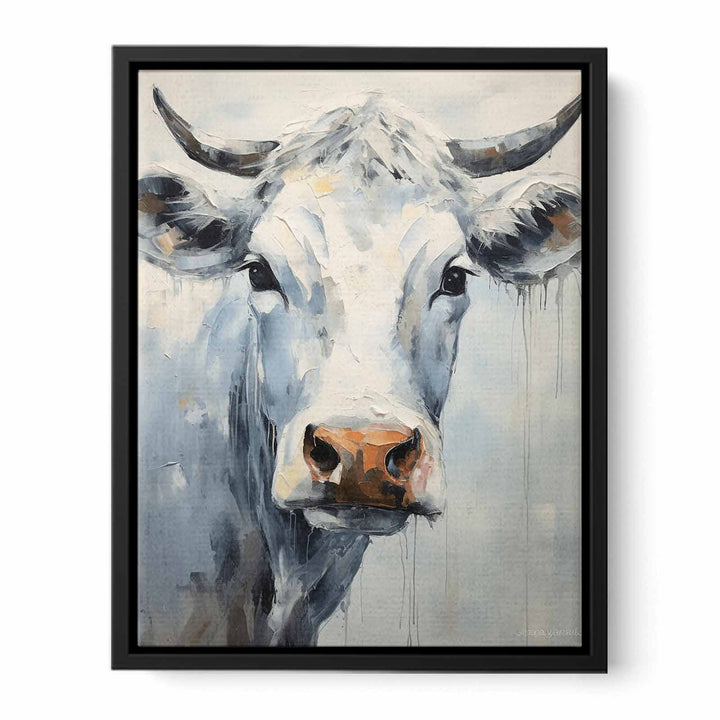 White Cow Modern Art Painting