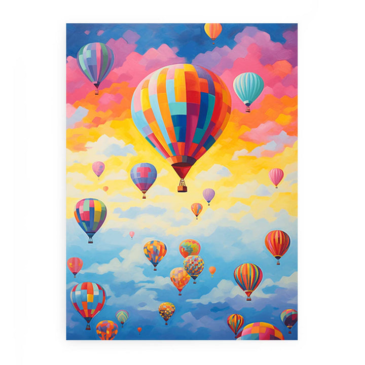 Hot Balloons Modern Art Painting 