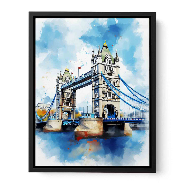 Bridge Tower Modern Art  Painting  