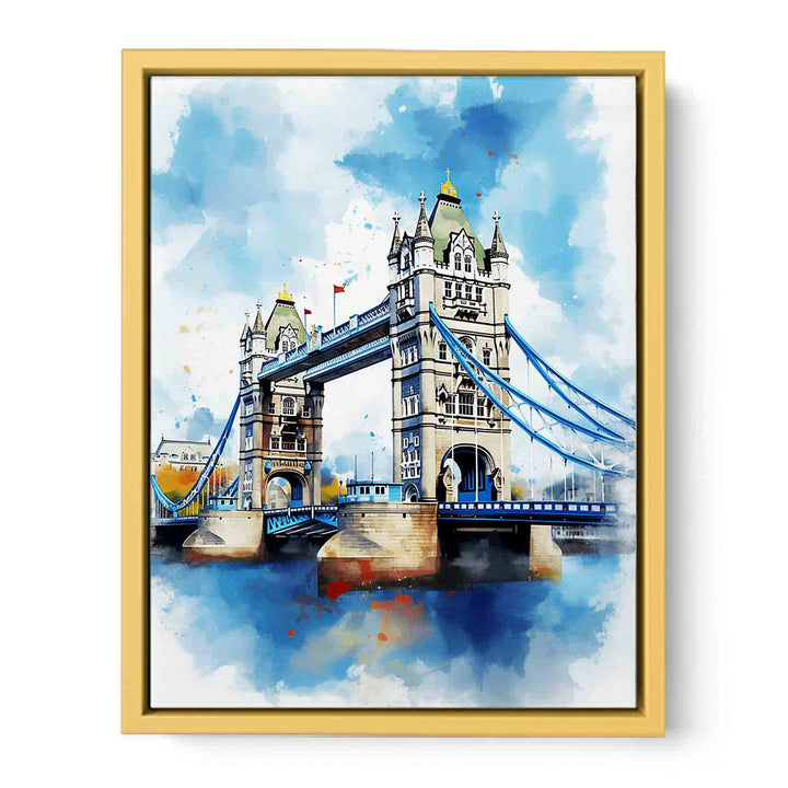 Bridge Tower Modern Art  Painting   Poster