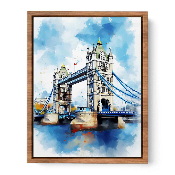 Bridge Tower Modern Art  Painting  