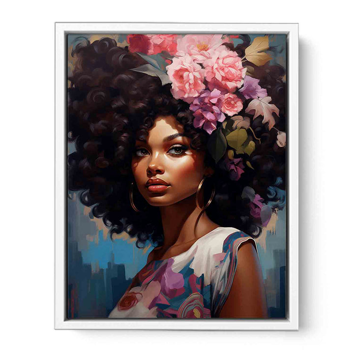 Girl Modern Art Painting  Canvas Print