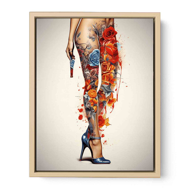 Legs Modern Art Painting  Framed Print