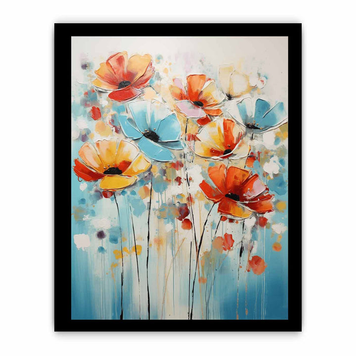 Colorful Flower Modern Art Painting