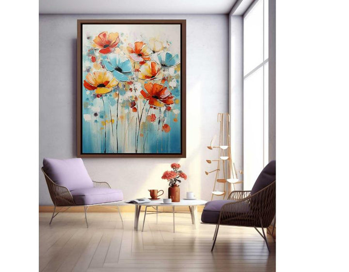 Colorful Flower Modern Art Painting