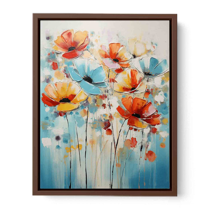 Colorful Flower Modern Art Painting