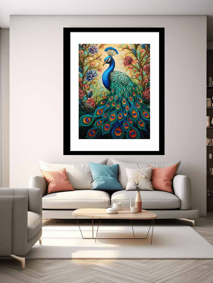 Peacock Modern Art Painting  