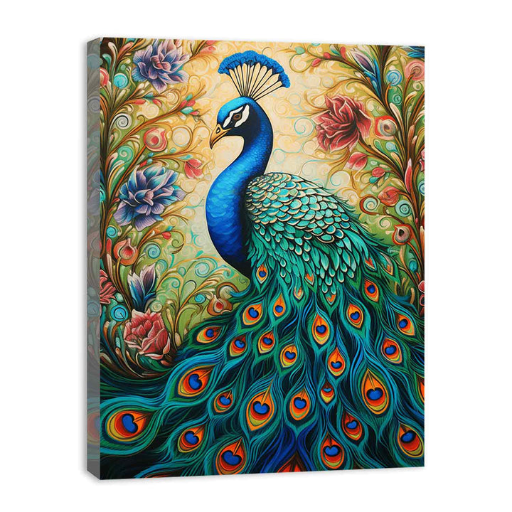 Peacock Modern Art Painting  