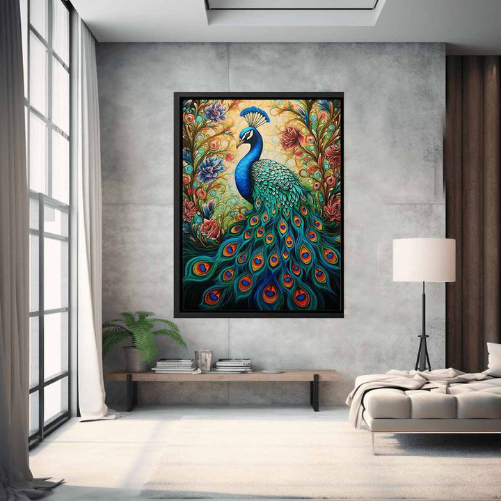 Peacock Modern Art Painting  