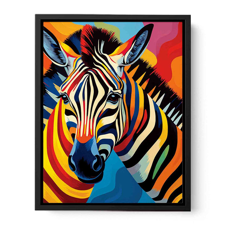 Two Zebra Modern Art Painting  