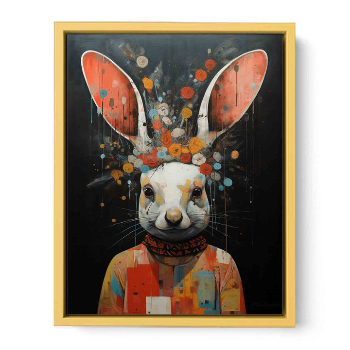 Rabbit Modern Art Painting   Poster