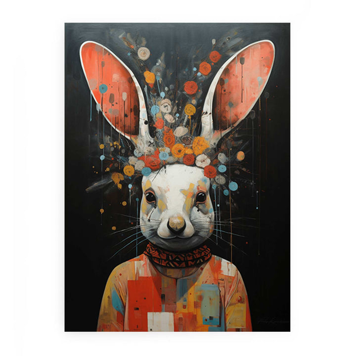 Rabbit Modern Art Painting 