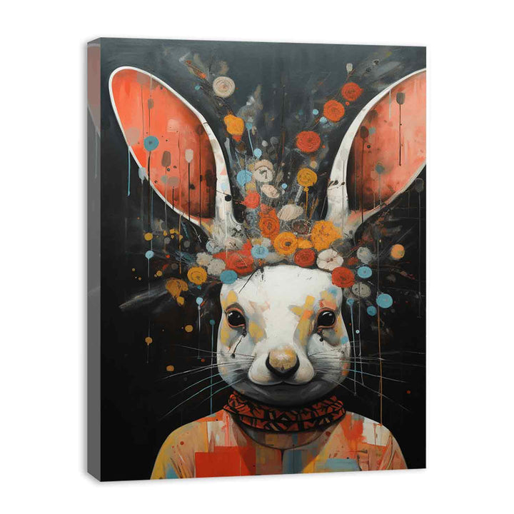 Rabbit Modern Art Painting  